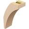 Ekena Millwork 3-inch W x 6-inch D x 10-inch H Thorton Rough Cedar Woodgrain TimberThane Knee Brace, Primed BRCUR03X06X10THRRCPR - alternate 4
